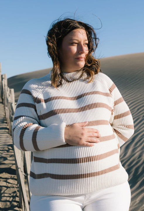 Pull marinière d'allaitement SEA BREEZE Cream